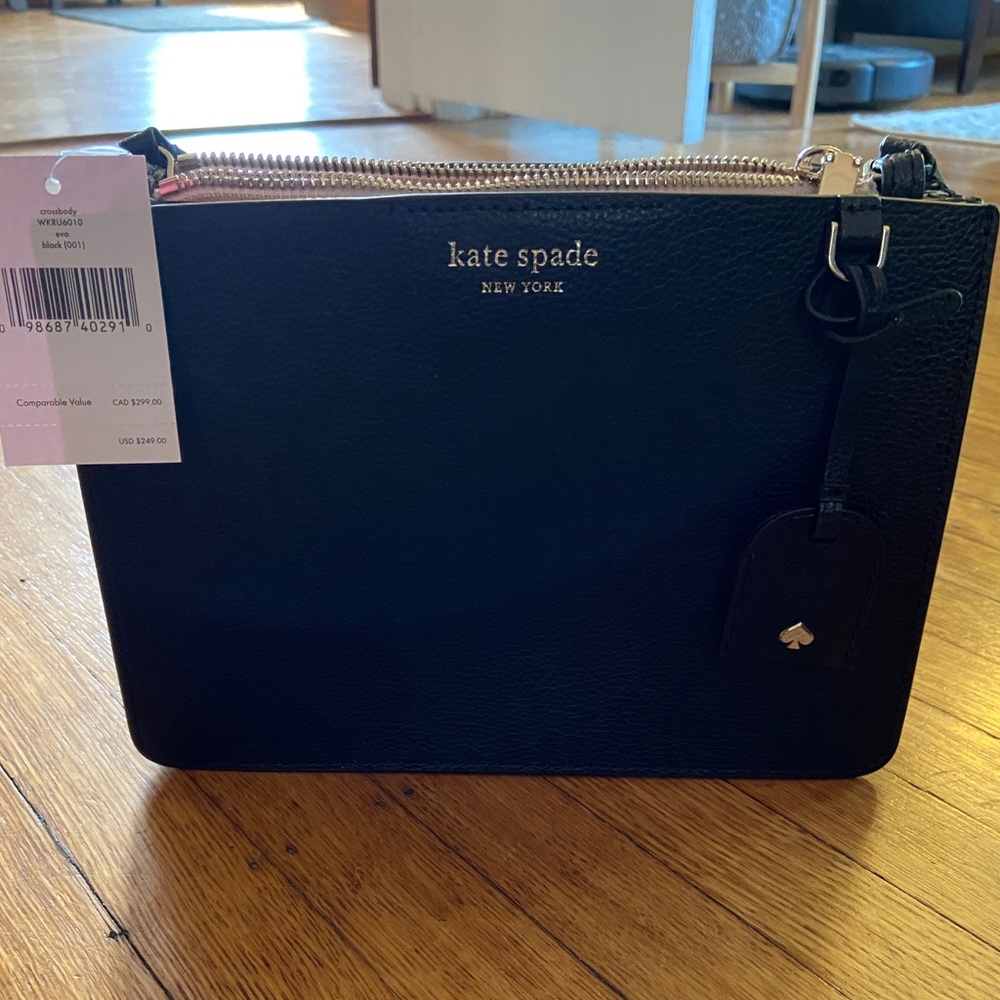 Black Kate Spade Cross Body Leather Bag - New with tags